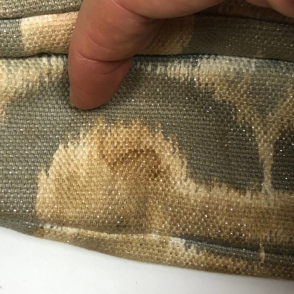 COACH HANDBAG PURSE KRISTIN IKAT OP ART SIGNATURE HOBO 17083 GRAY SHIMMER - Picture 7 of 15